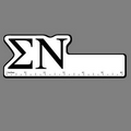 6" Ruler W/ Sigma Nu